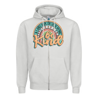 Dove Grey be kind Zipper Hoodie - JahusDesignShop