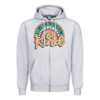 Heather Grey be kind Zipper Hoodie - JahusDesignShop
