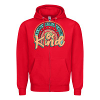 Red be kind Zipper Hoodie - JahusDesignShop