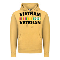 Vintage Mustard vietnam veteran flag Vintage Hoodie - linhVisuals