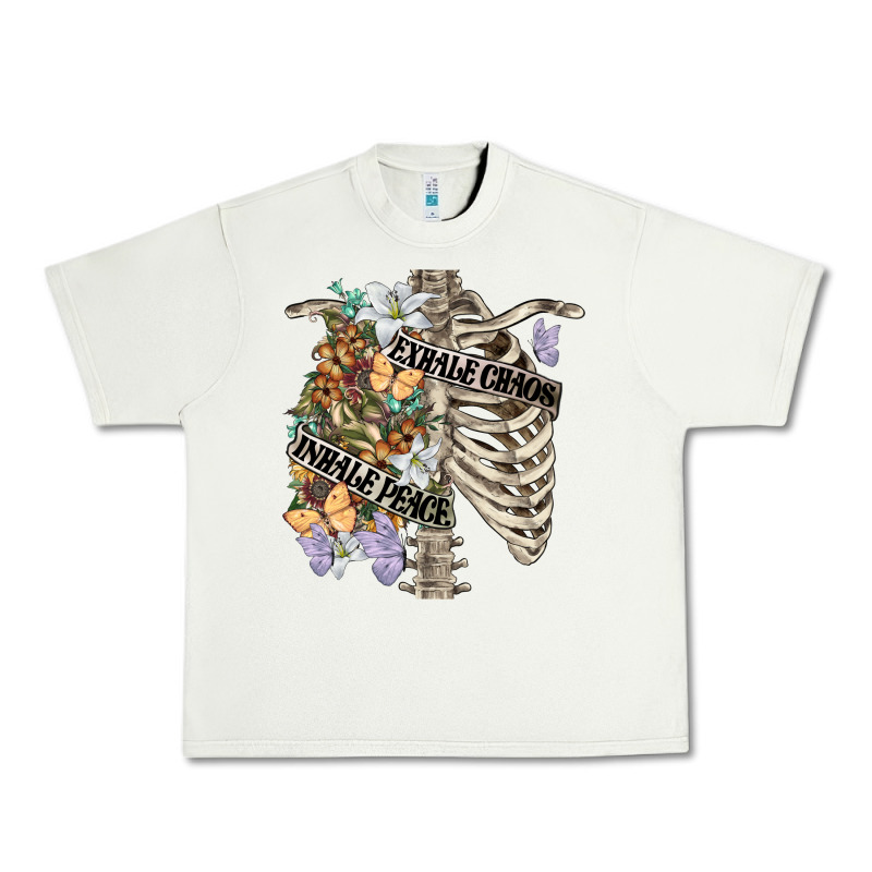 Inhale Peace Exhale Chaos Chest Urban Heavy Tee by FaDigitalArtStudio | Teevron