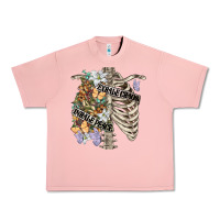 Salmon inhale peace exhale chaos chest Urban Heavy Tee - FaDigitalArtStudio