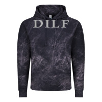 Cloud Black dilf Vintage Hoodie - linhVisuals