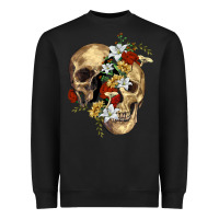 Black nature skull Heavyweight Sweatshirt - RanaPortraitStore