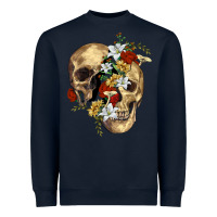 Navy nature skull Heavyweight Sweatshirt - RanaPortraitStore