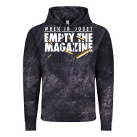 Cloud Black when in doubt empty the magazine Vintage Hoodie - linhVisuals
