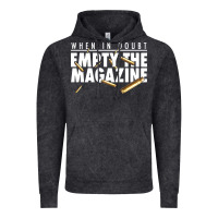 Vintage Black when in doubt empty the magazine Vintage Hoodie - linhVisuals