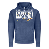 When In Doubt Empty The Magazine Vintage Hoodie | Teevron