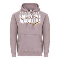 Vintage Zinc when in doubt empty the magazine Vintage Hoodie - linhVisuals