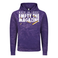Cloud Purple when in doubt empty the magazine Vintage Hoodie - linhVisuals