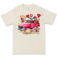 Bone Valentine's Day Truck Farm Animals Premium Tee - FaDigitalArtStudio