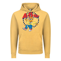 Vintage Mustard Funko Up Arthur Vintage Hoodie - linhVisuals
