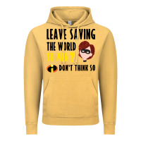 Vintage Mustard the incredibles glitter Vintage Hoodie - linhVisuals