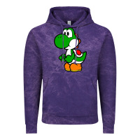 Cloud Purple Yoshi Green Vintage Hoodie - linhVisuals