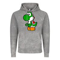 Cloud Rock Yoshi Green Vintage Hoodie - linhVisuals