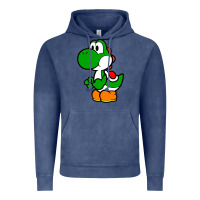 Vintage Denim Yoshi Green Vintage Hoodie - linhVisuals