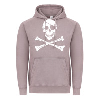 Vintage Zinc skull crossbones Vintage Hoodie - linhVisuals