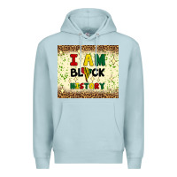 Blue Mist i am black history Premium Hoodie - Artiststas