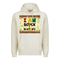 Oatmeal Heather i am black history Premium Hoodie - Artiststas