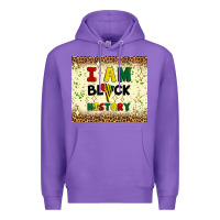 Purple i am black history Premium Hoodie - Artiststas