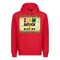Red i am black history Premium Hoodie - Artiststas