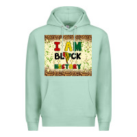 Seafoam i am black history Premium Hoodie - Artiststas