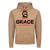Vintage Coffee grace college & seminary lancers1 vectorized Vintage Hoodie - linhVisuals