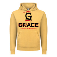 Vintage Mustard grace college & seminary lancers1 vectorized Vintage Hoodie - linhVisuals