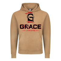 Grace College & Seminary Lancers1 Vectorized Vintage Hoodie | Teevron