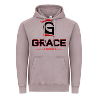 Vintage Zinc grace college & seminary lancers1 vectorized Vintage Hoodie - linhVisuals
