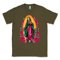 Army Green our lady of guadalupe Classic Tee - Artiststas