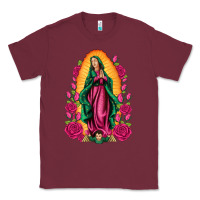 Burgundy our lady of guadalupe Classic Tee - Artiststas