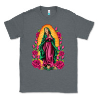 Charcoal Heather our lady of guadalupe Classic Tee - Artiststas