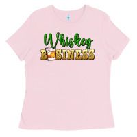 Bubblegum Pink whiskey business Ladies Tee - FaDigitalArtStudio