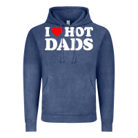 Vintage Denim i love hot dads shirt i heart Vintage Hoodie - linhVisuals