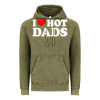 Vintage Olive i love hot dads shirt i heart Vintage Hoodie - linhVisuals