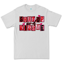 Dove Grey Shut up and kiss me Premium Tee - FaDigitalArtStudio