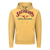 Vintage Mustard saltgrass steakhouse Vintage Hoodie - linhVisuals