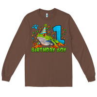 Chestnut birthday boy frog age 1 Long Sleeve Tee - LillyAllenDesigns