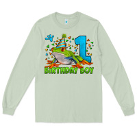 Matcha birthday boy frog age 1 Long Sleeve Tee - LillyAllenDesigns