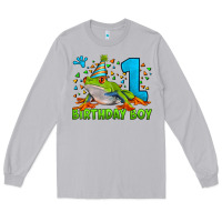 Moon Dust birthday boy frog age 1 Long Sleeve Tee - LillyAllenDesigns