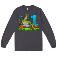 Smoke birthday boy frog age 1 Long Sleeve Tee - LillyAllenDesigns