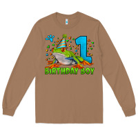 Toasted Coconut birthday boy frog age 1 Long Sleeve Tee - LillyAllenDesigns
