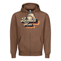 Chestnut baseball mom Zipper Hoodie - JahusDesignShop