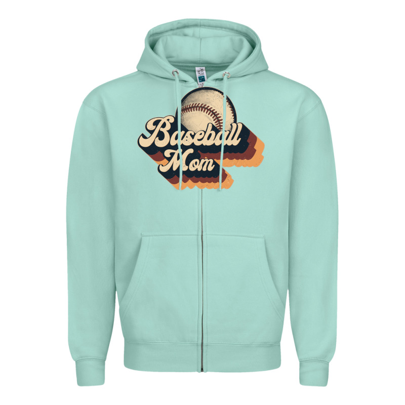Baseball Mom Zipper Hoodie by JahusDesignShop | Teevron