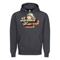 Smoke baseball mom Zipper Hoodie - JahusDesignShop
