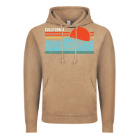 Vintage Coffee vintage california wave surf retro 80s california beach surfing Vintage Hoodie - linhVisuals