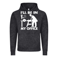 Vintage Black i'll be in my office carpenter woodworking Vintage Hoodie - linhVisuals