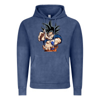 Vintage Denim goku utra instinct Vintage Hoodie - linhVisuals