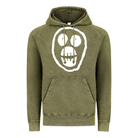 Vintage Olive the mighty boosh monkey skull Vintage Hoodie - linhVisuals